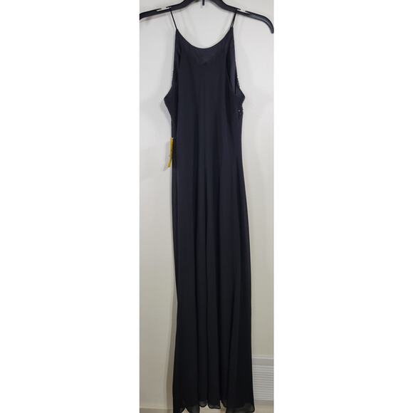 Cachet Dress Womens Size 6 Long Black Silk Sequin Gown Elegant Sexy Timeless NWT - Picture 5 of 8